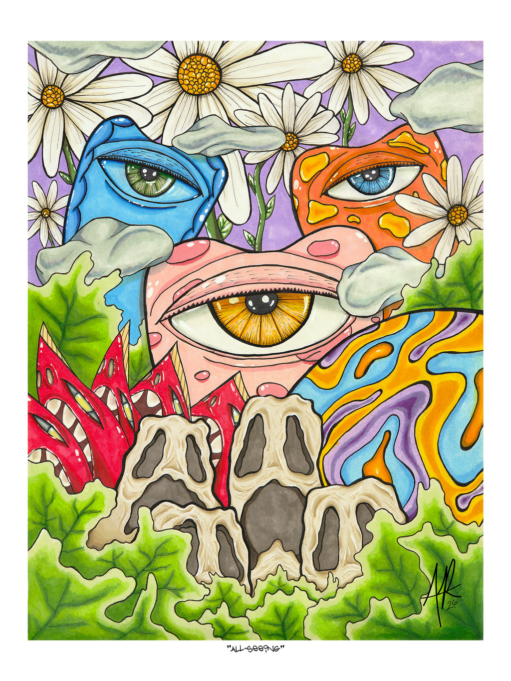 "All-Seeing" Print (Framed)