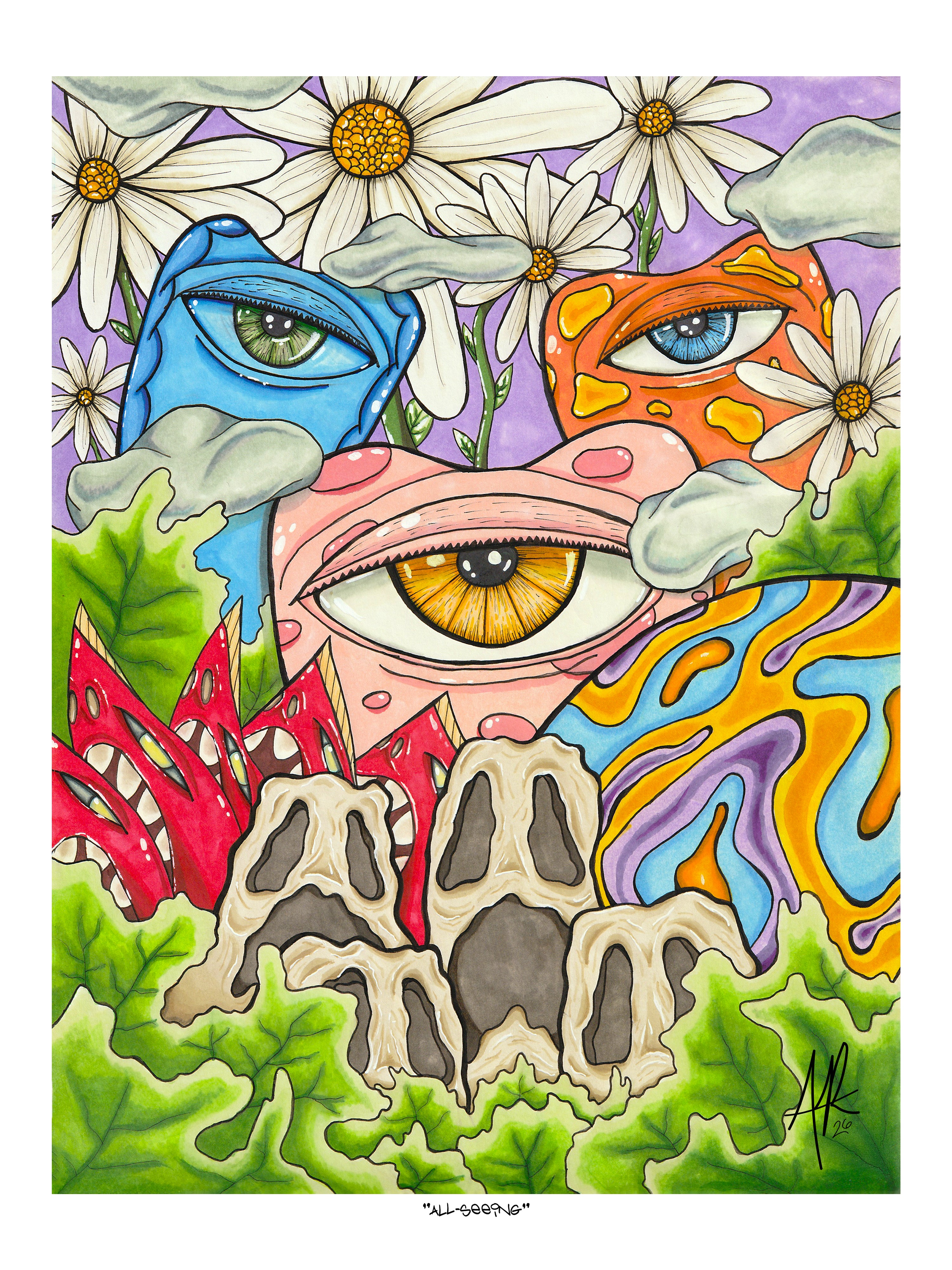 "All-Seeing" Print (Framed)